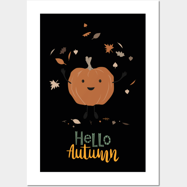 Hello Autumn Wall Art by Nanouche